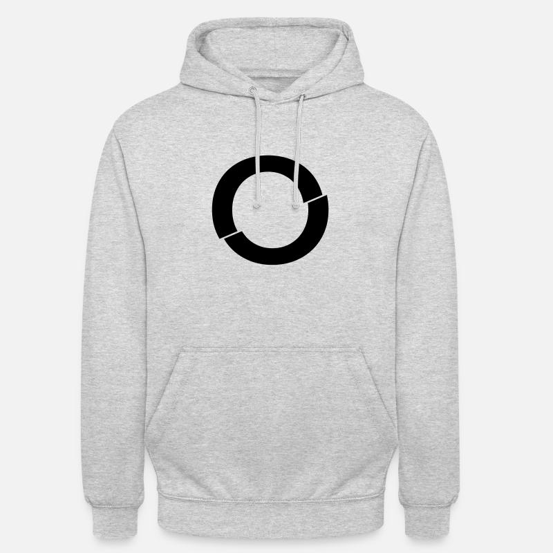 O broken - Unisex Hoodie - light heather grey