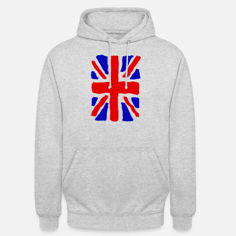 Union Jack - Unisex Hoodie - light heather grey