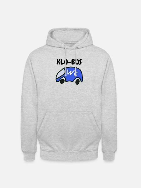 KLO-BUS - Unisex Hoodie - Hellgrau meliert