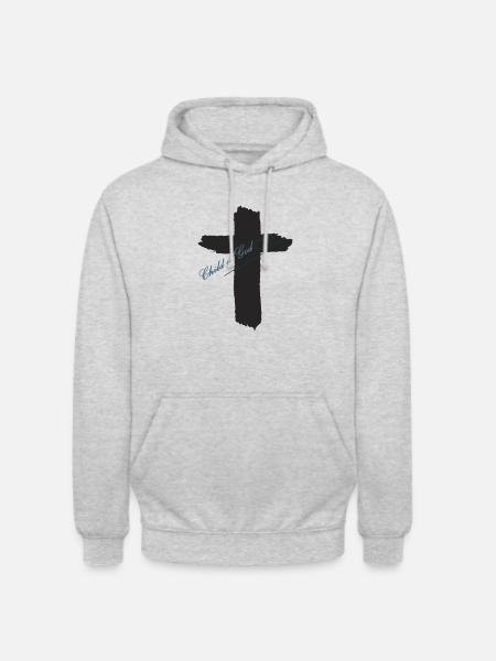 Fils de Dieu - Sweat-shirt à capuche unisexe - gris clair chiné