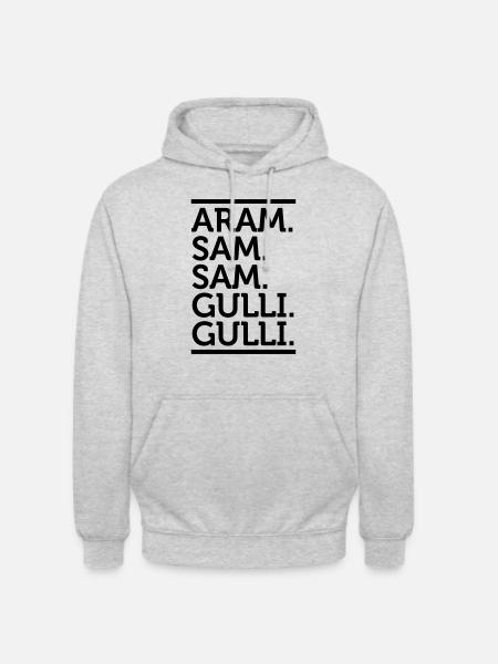 Aramsamsam Aram Gulli Gulli - Unisex Hoodie - Hellgrau meliert