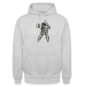 World Championship Baseball - Unisex Hoodie - light heather grey - Front - Alina (178cm) & Michal (187cm)