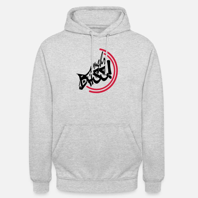 plus basse - Sweat-shirt à capuche unisexe - gris clair chiné