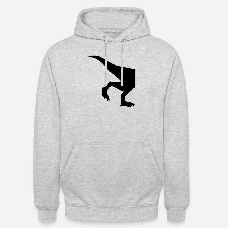 half half back legs race running silhouette black - Unisex Hoodie - light heather grey