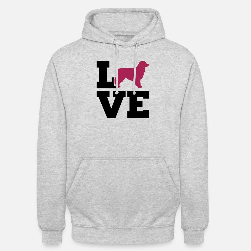 Australian shepherd - Sweat-shirt à capuche unisexe - gris clair chiné