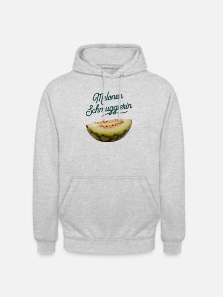 Melonen Schmugglerin Schwangerschaft Geschenkidee - Unisex Hoodie - Hellgrau meliert