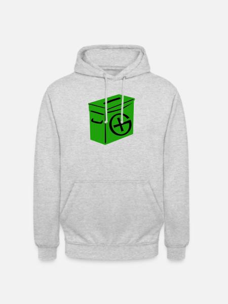 Geocaching: Ammo Can - Unisex Hoodie - light heather grey