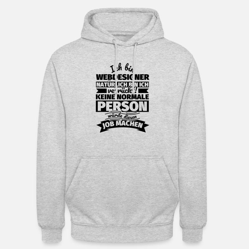 Webdesigner Geschenke - Unisex Hoodie - Hellgrau meliert