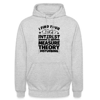 Maßtheorie lustiges Geschenk - Unisex Hoodie - Hellgrau meliert - Vorne - Alina (178cm) & Michal (187cm)