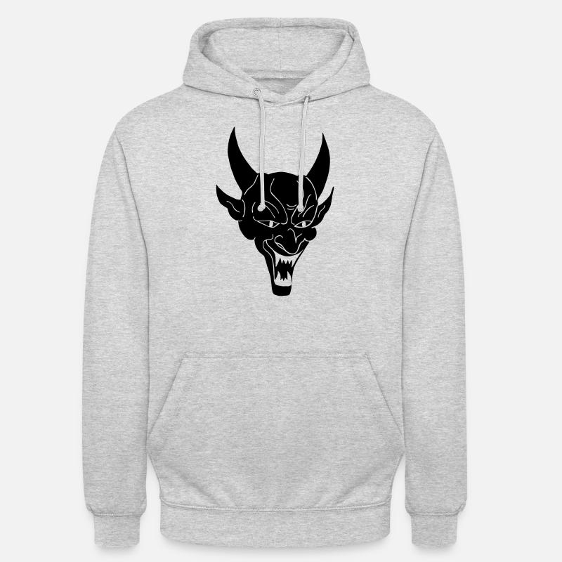 Devil - Unisex Hoodie - Hellgrau meliert