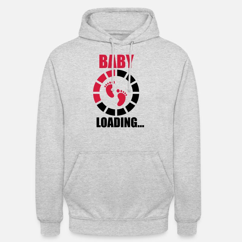 Baby loading - Sweat-shirt à capuche unisexe - gris clair chiné
