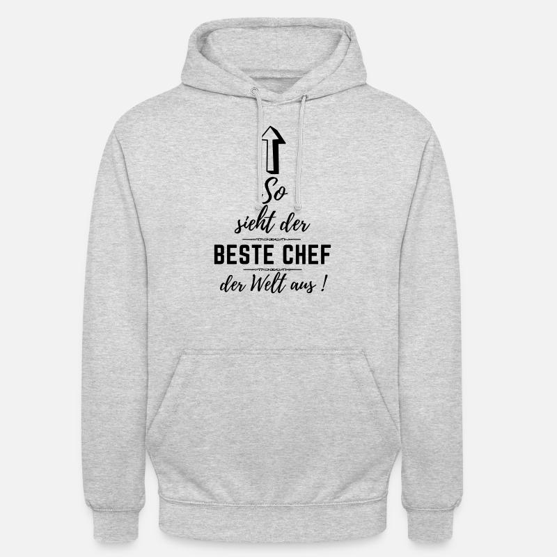 bester chef der welt - Unisex Hoodie - Hellgrau meliert
