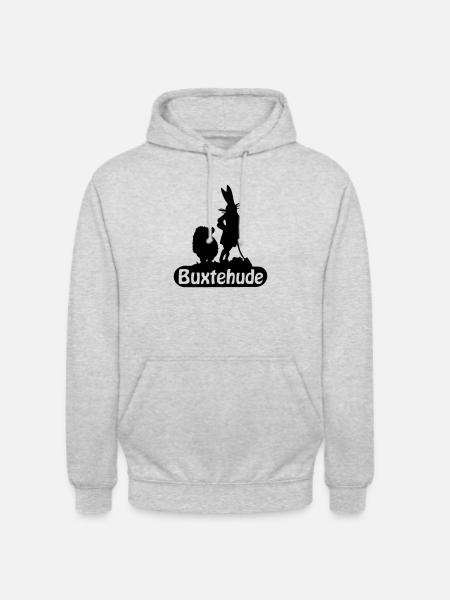 Buxtehude - Unisex Hoodie - Hellgrau meliert