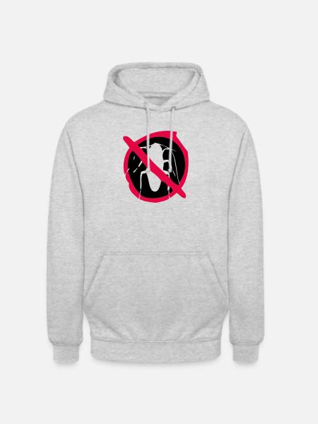 Anti Kakkerlak 2 - Uniseks hoodie - lichtgrijs gemêleerd