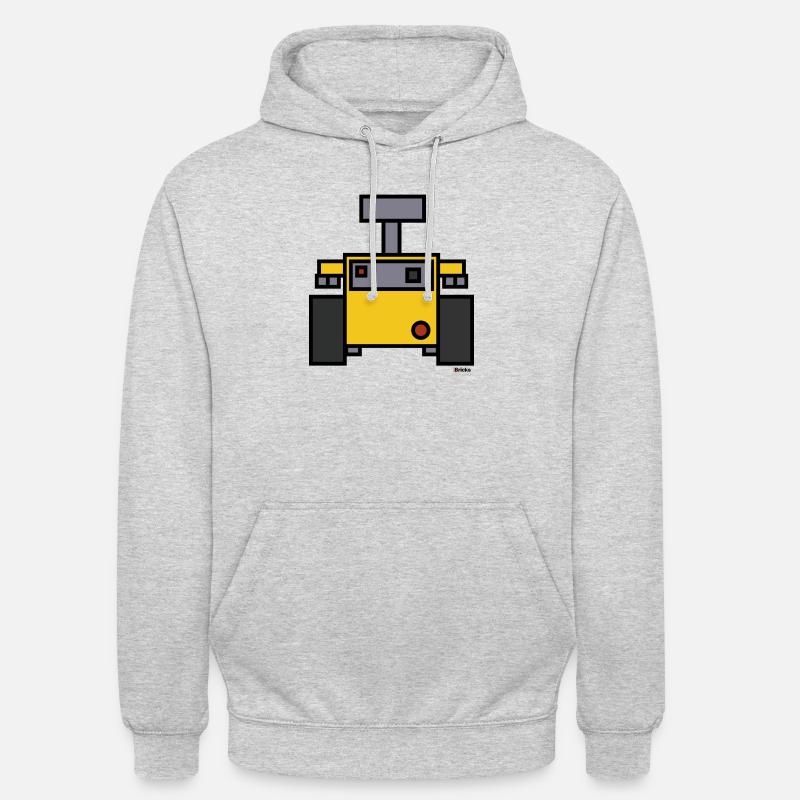 Roboter - Deep Bricks - Unisex Hoodie - Hellgrau meliert