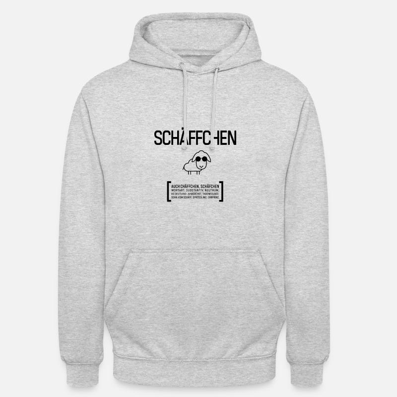 SCHÄFFCHEN SCHÄFF CHEF BOSS Geschenkidee - Unisex Hoodie - Hellgrau meliert