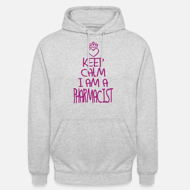 Keep Calm Apotheker cool - Unisex Hoodie - Hellgrau meliert
