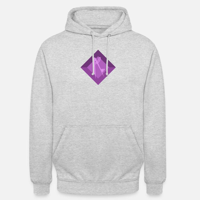 Architecte Construction Architecture - Sweat-shirt à capuche unisexe - gris clair chiné