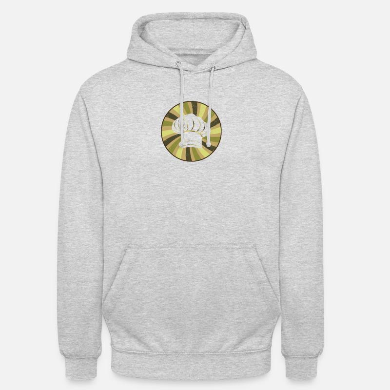 Cuisinier Cuisinier Chef - Sweat-shirt à capuche unisexe - gris clair chiné