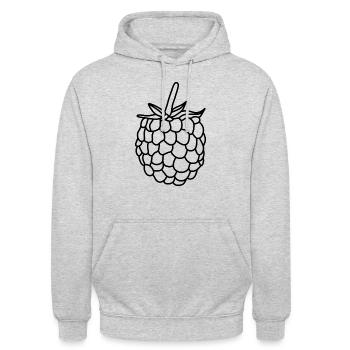 Raspberry Berry Vitamins - Unisex Hoodie - light heather grey - Front - Alina (178cm) & Michal (187cm)