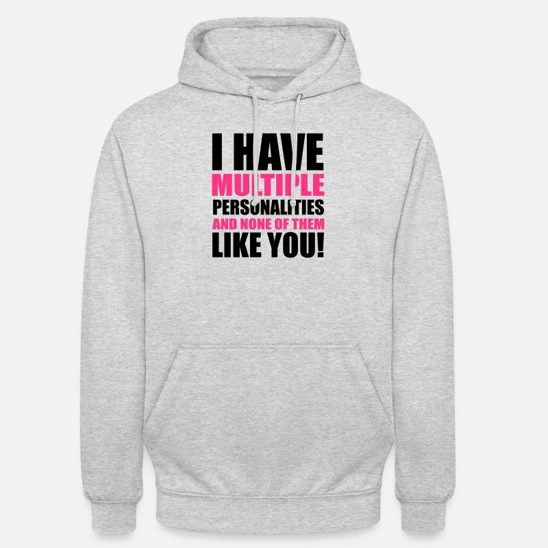 Personalities - Sweat-shirt à capuche unisexe - gris clair chiné