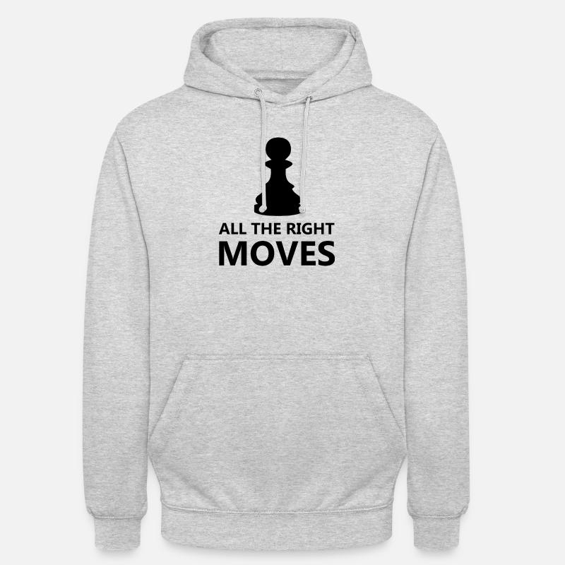 boardgame chess backgammon game night - Unisex Hoodie - Hellgrau meliert