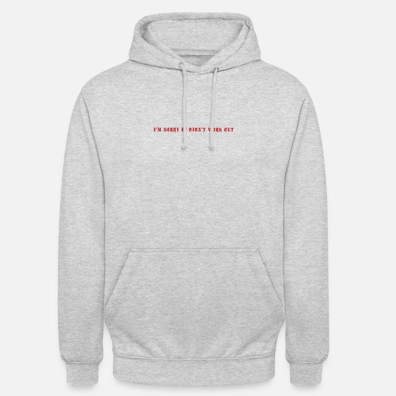 Es tut uns leid - Unisex Hoodie - Hellgrau meliert