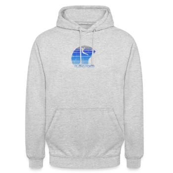 Playa Forti Curacao Klippenspringen Fan - Unisex Hoodie - Hellgrau meliert - Vorne - Alina (178cm) & Michal (187cm)