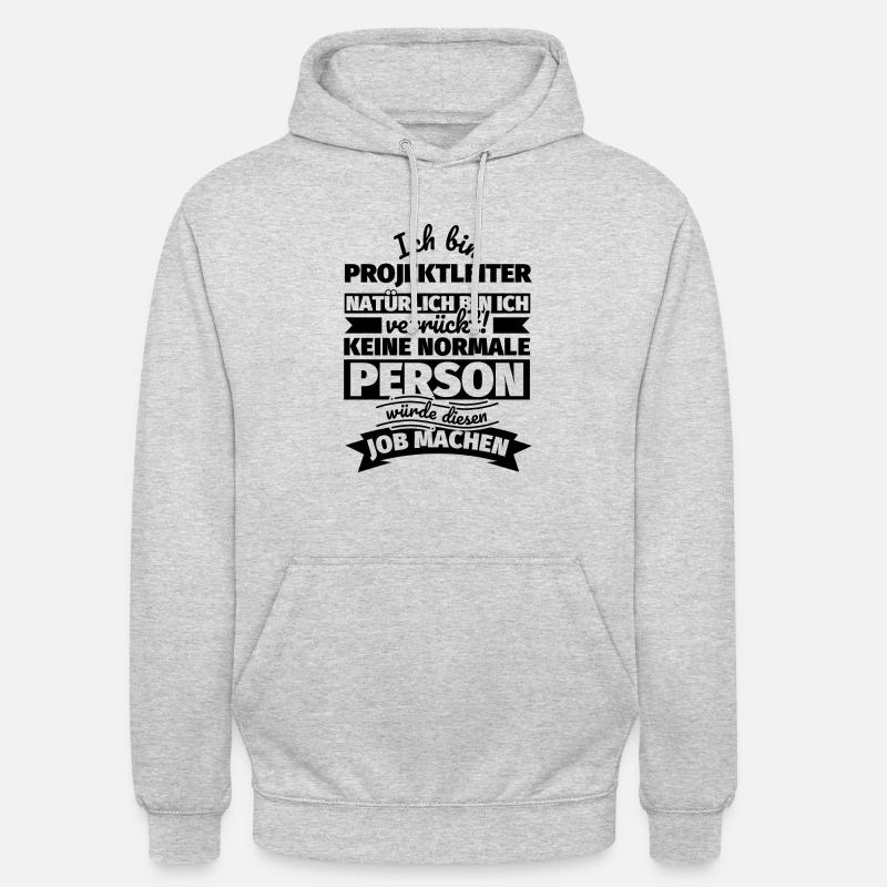 Projektleiter Geschenke - Unisex Hoodie - Hellgrau meliert