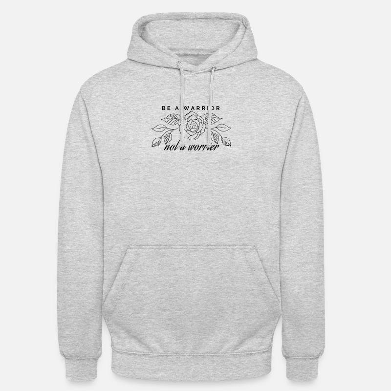Be a Warrior - Unisex Hoodie - Hellgrau meliert