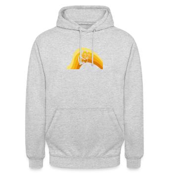 Criceto Animale Domestico - Felpa con cappuccio unisex - grigio chiaro melange - Fronte - Alina (178cm) & Michal (187cm)