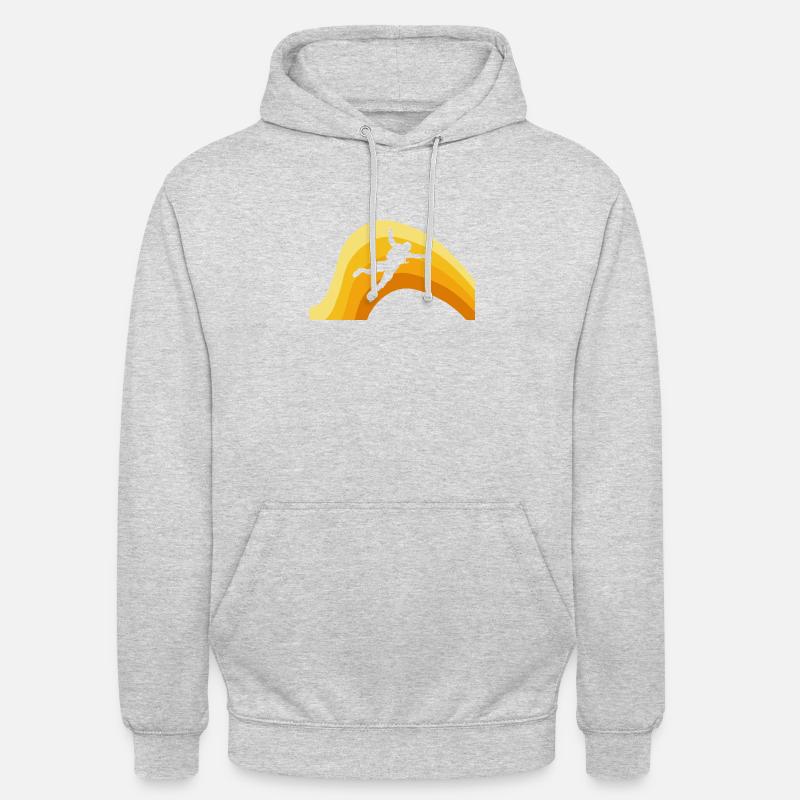 Parachutisme Parachutisme - Sweat-shirt à capuche unisexe - gris clair chiné