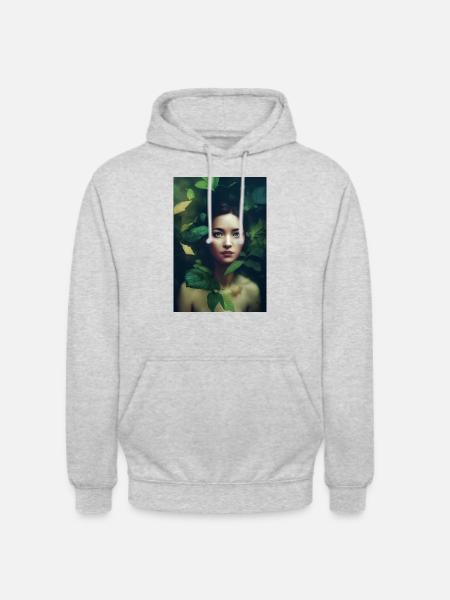Mutter Natur - Unisex Hoodie - Hellgrau meliert