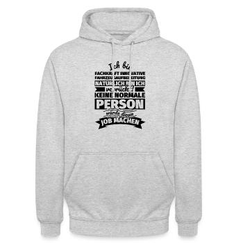 Fachkraft innovative Fahrzeugaufbereitung Geschenk - Unisex Hoodie - Hellgrau meliert - Vorne - Alina (178cm) & Michal (187cm)
