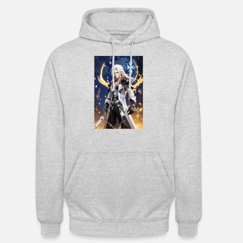 AI 3D Version 11 - Unisex Hoodie - Hellgrau meliert