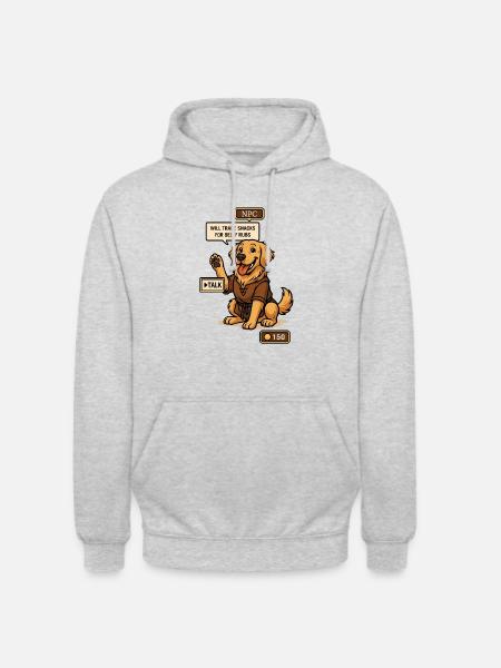 Goodest NPC – lustige RPG ILLUSTRATION - Unisex Hoodie - Hellgrau meliert