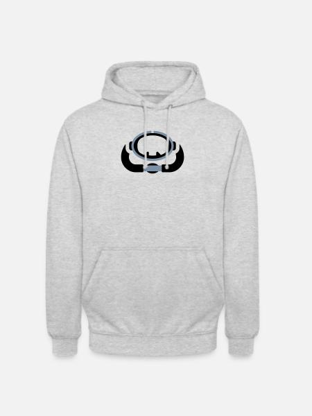 Scuba Diving Retro Logo - Unisex Hoodie - light heather grey