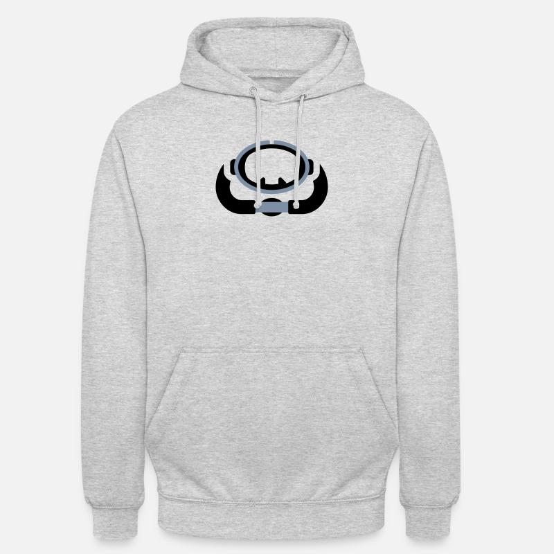 Scuba Diving Retro Logo - Unisex Hoodie - light heather grey