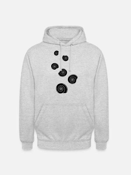 Mussel snail - Unisex Hoodie - light heather grey