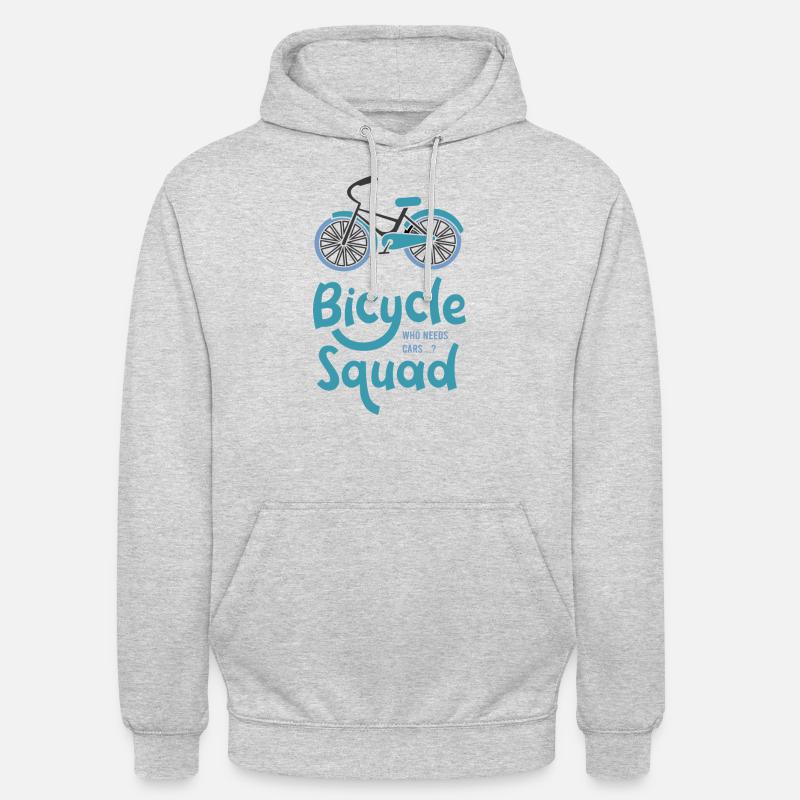 Bicycle Squad Hobby-Radfahrer - Unisex Hoodie - Hellgrau meliert