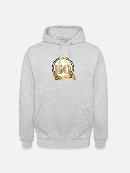 50th Anniversary Golden Wedding Anniversary - Unisex Hoodie - light heather grey