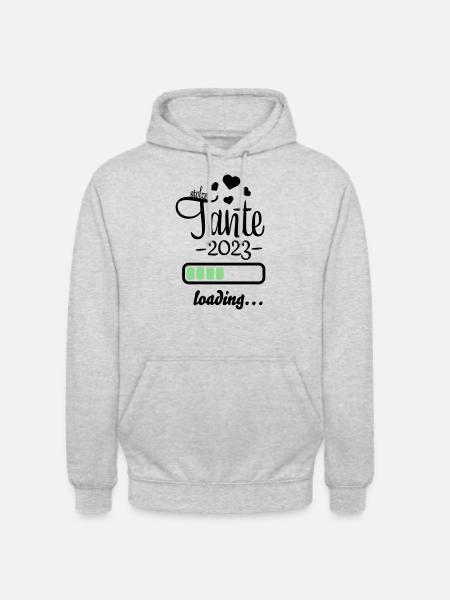 tante 2023 - Unisex Hoodie - Hellgrau meliert