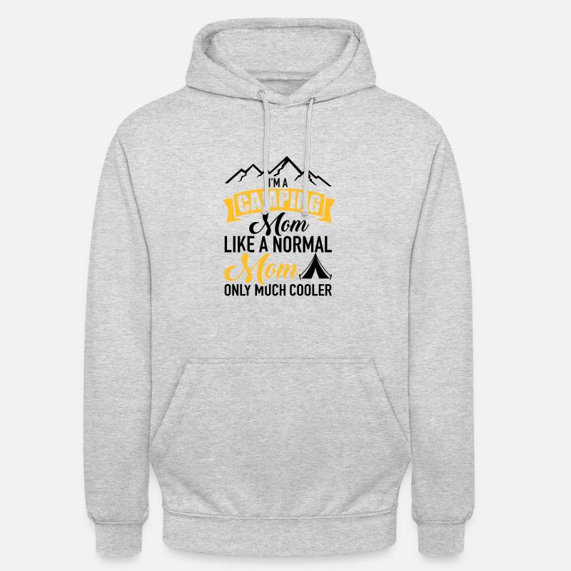 camping - Sweat-shirt à capuche unisexe - gris clair chiné