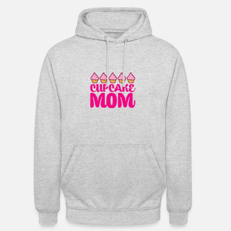 Cuisson de cupcakes aux noix - Sweat-shirt à capuche unisexe - gris clair chiné