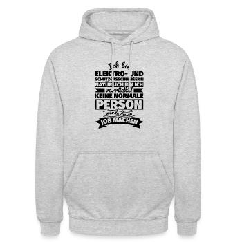Elektro- und Schutzgasschweißerin Geschenke - Unisex Hoodie - Hellgrau meliert - Vorne - Alina (178cm) & Michal (187cm)