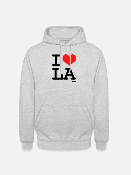 la - Unisex Hoodie - light heather grey