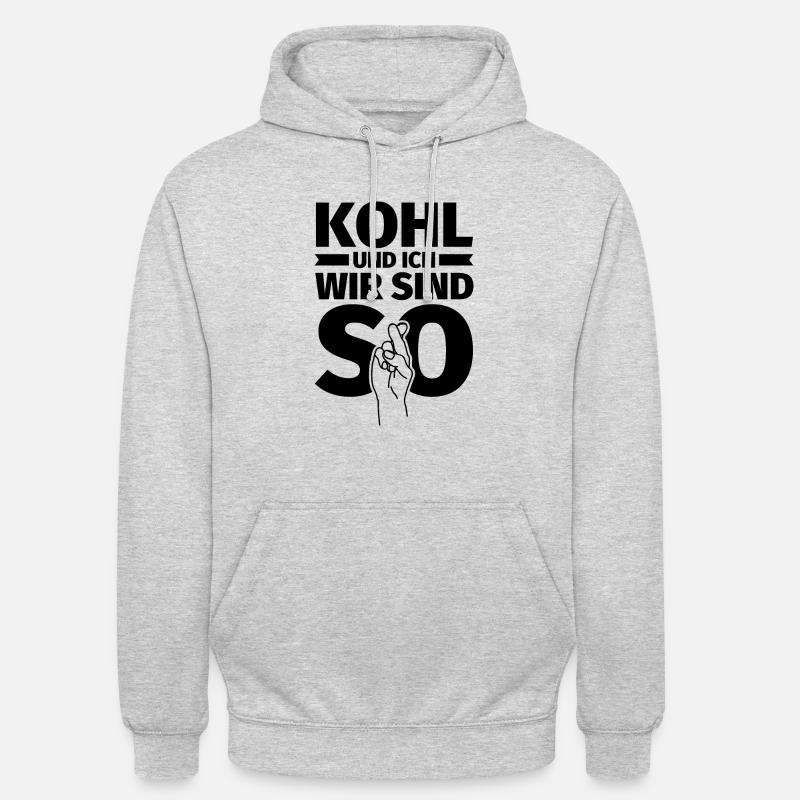 Kohl und ich wir sind so - Unisex Hoodie - Hellgrau meliert