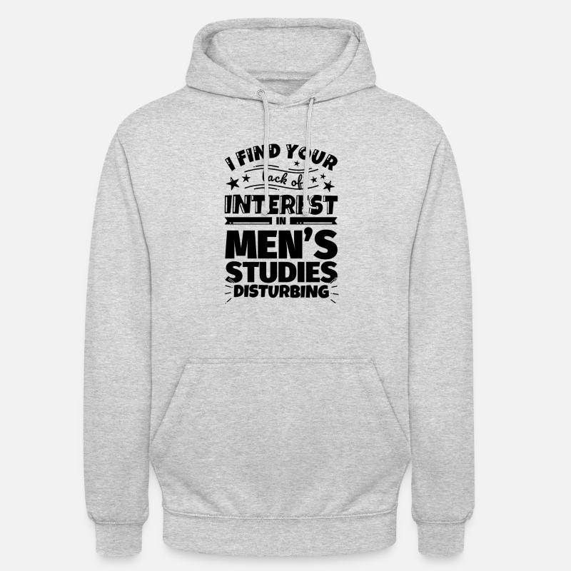 Männerstudien lustiges Geschenk - Unisex Hoodie - Hellgrau meliert