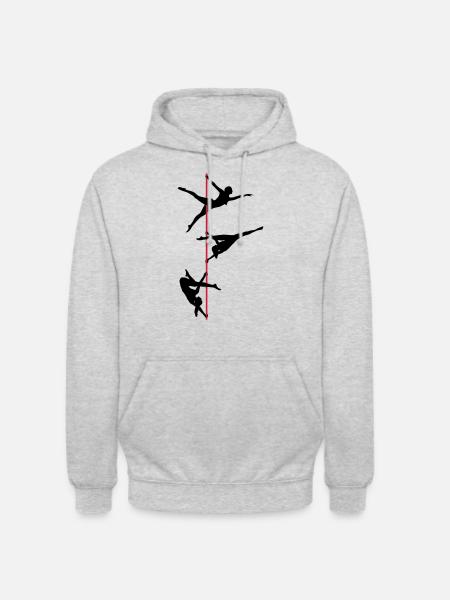 Pole Dance, Poledance - Unisex Hoodie - Hellgrau meliert
