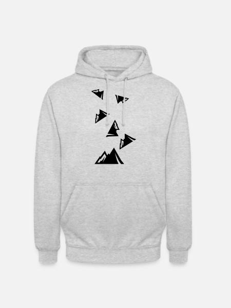 Mountains mountains icon - Unisex Hoodie - light heather grey